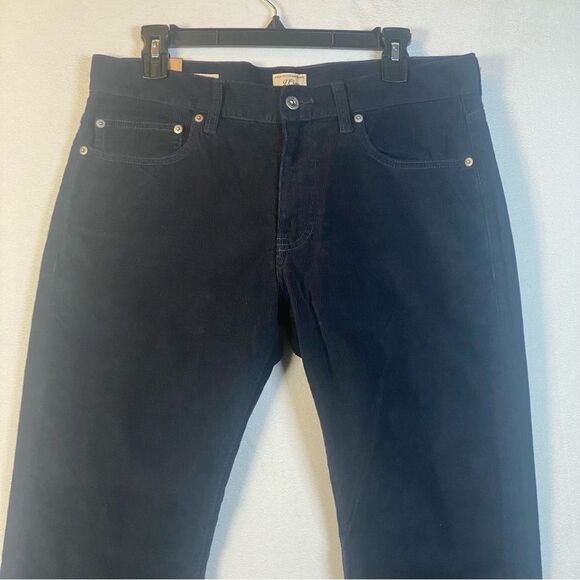 J. Crew New With Tags Style 484 Stretch Corduroy Pants Dark Blue Size 32 - Picture 8 of 12